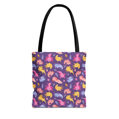 Axolotl Adventures Canvas Tote Bag
