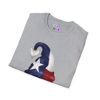 Texas Bowtie Gnome Adult T-shirt