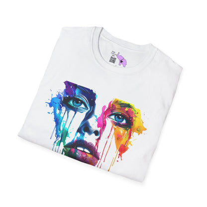 Colorful Face Adult T-shirt