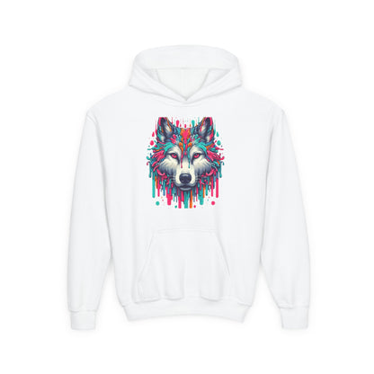 Colorful Wolf Youth Hoodie