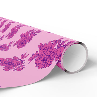 Bubblegum Bloom Peonies Wrapping Paper