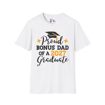 Proud Bonus Dad of a 2027 Graduate Adult T-shirt