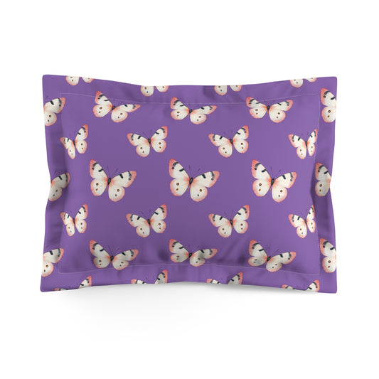 Lavender Flutter Microfiber Pillow Sham