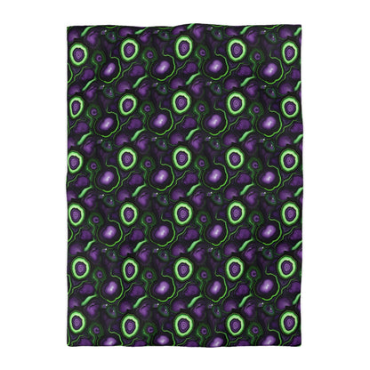 Amethyst & Lime Fracture Microfiber Duvet Cover
