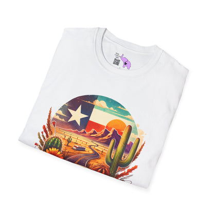 Texas Desert Roads Adult T-shirt