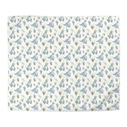 Adorable Dinosaurs Microfiber Duvet Cover