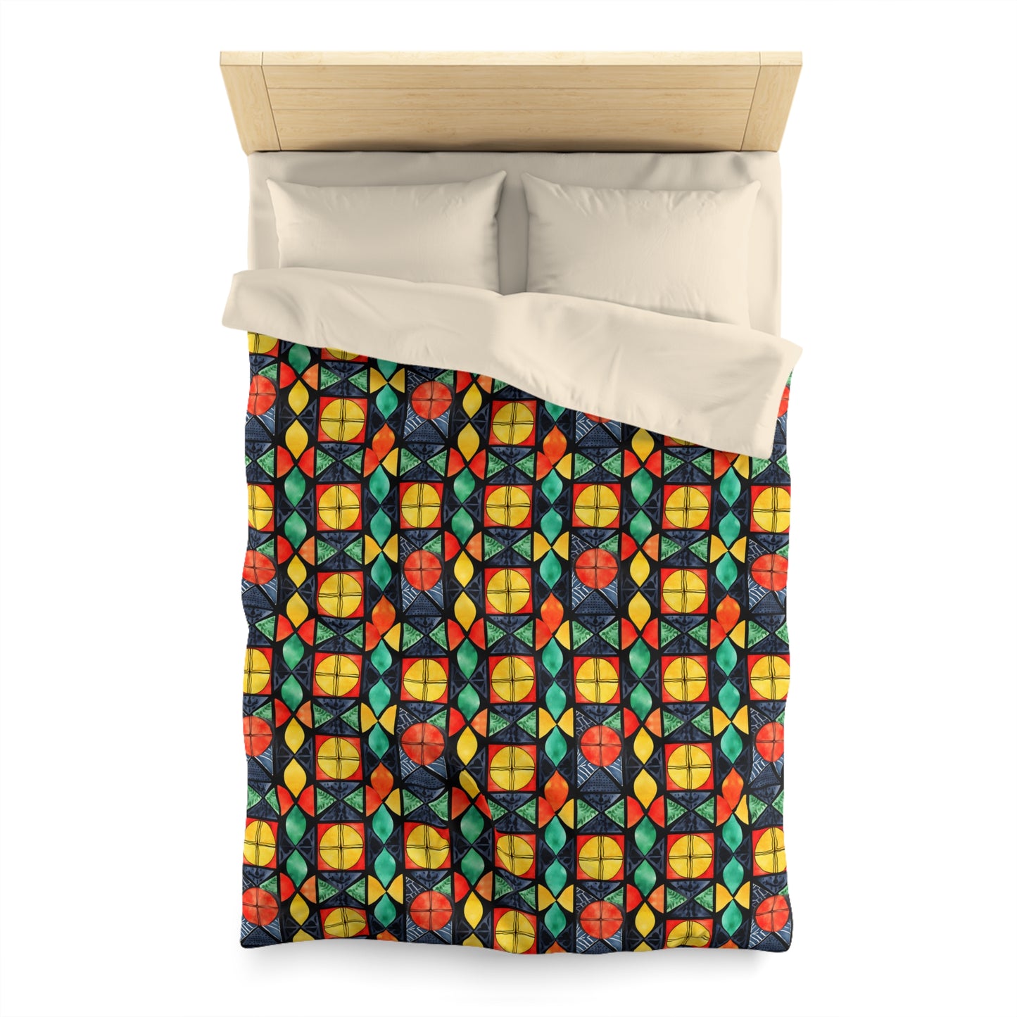 Candlelight Burst Microfiber Duvet Cover