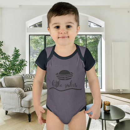 Little Sailor Baby Rib Bodysuit