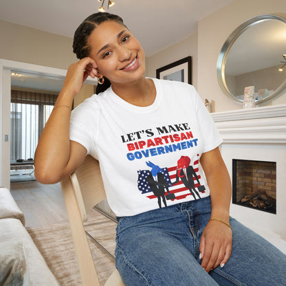 Let's Make Bipartisan Government Cool Again Again Adult T-shirt