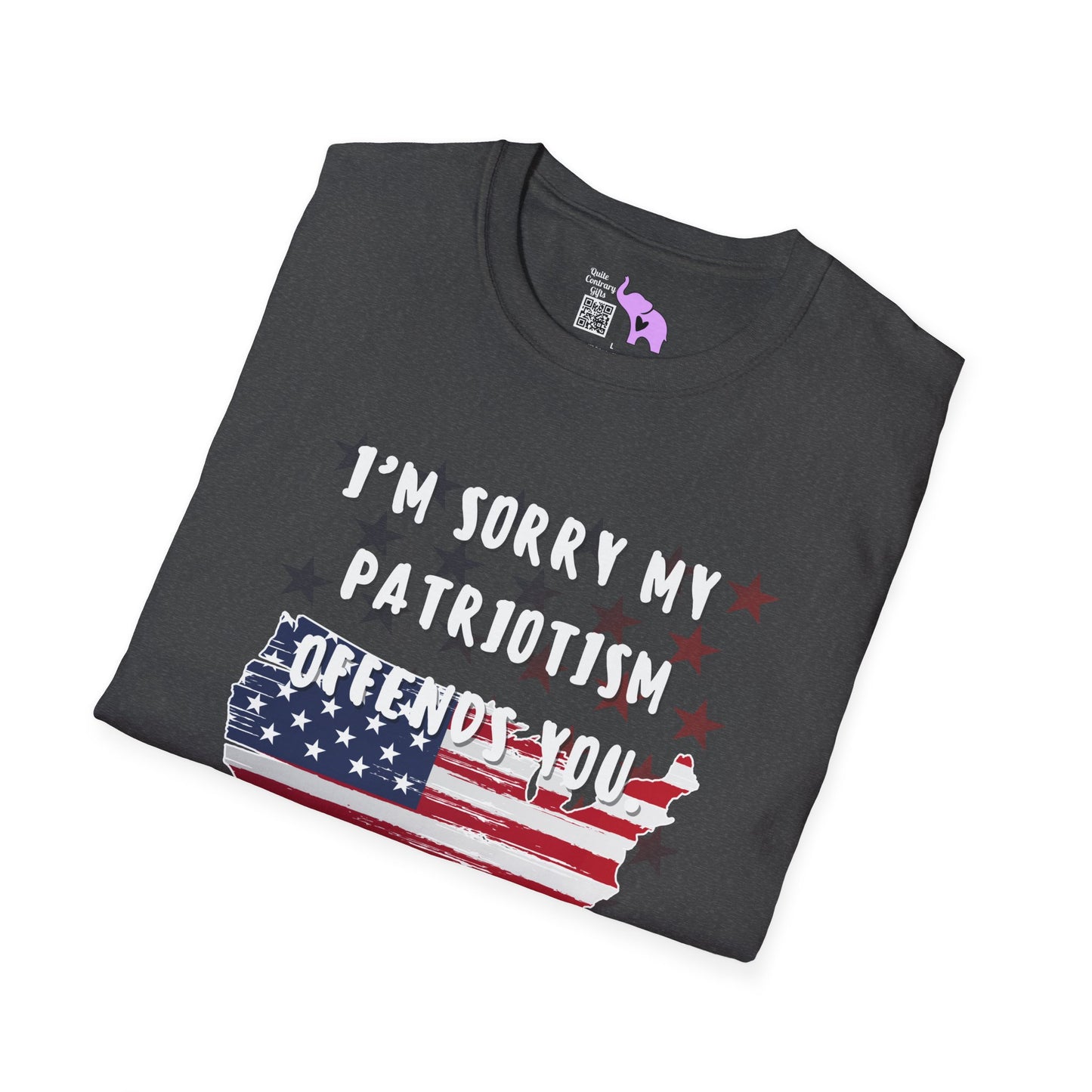 I'm Sorry My Patriotism Offends You. Your Lack of Spine Offends Me Adult T-shirt