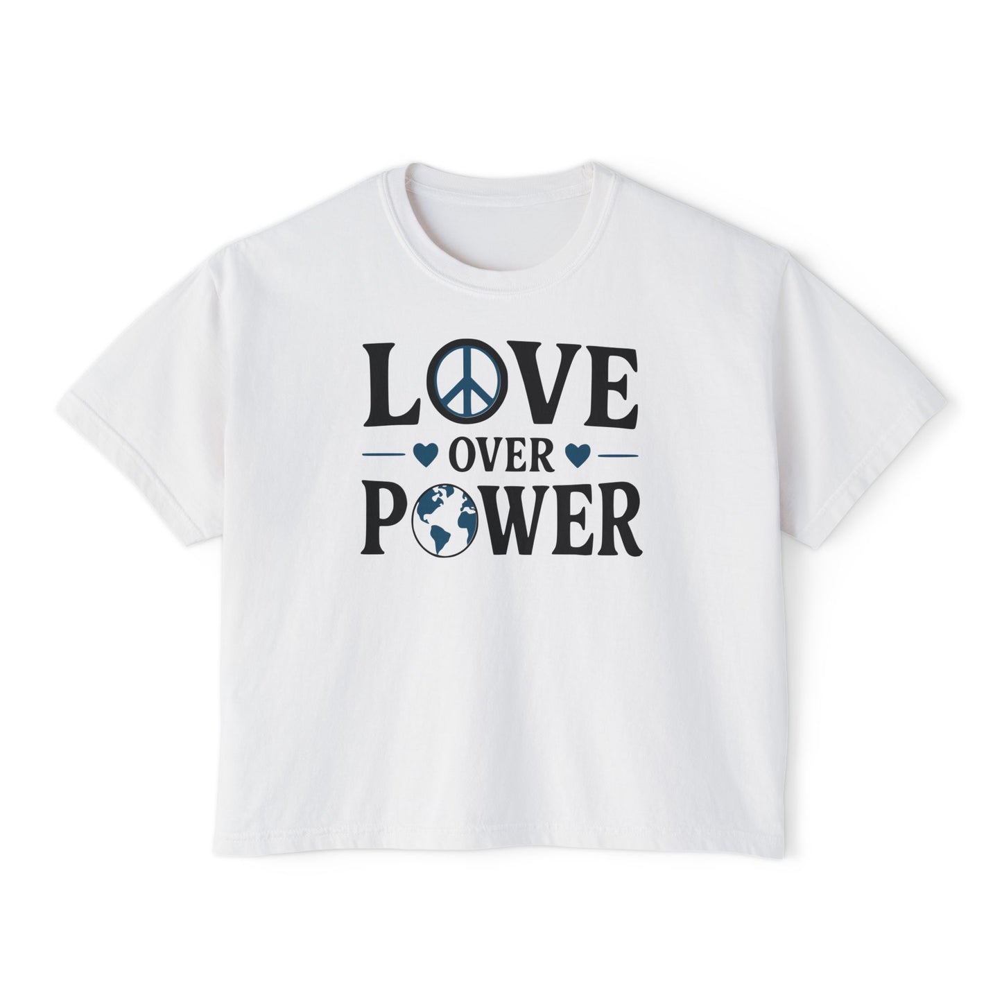 Love Over Power Women's Boxy Tee