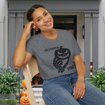 Pumpkin Halloween Vibes Adult T-shirt