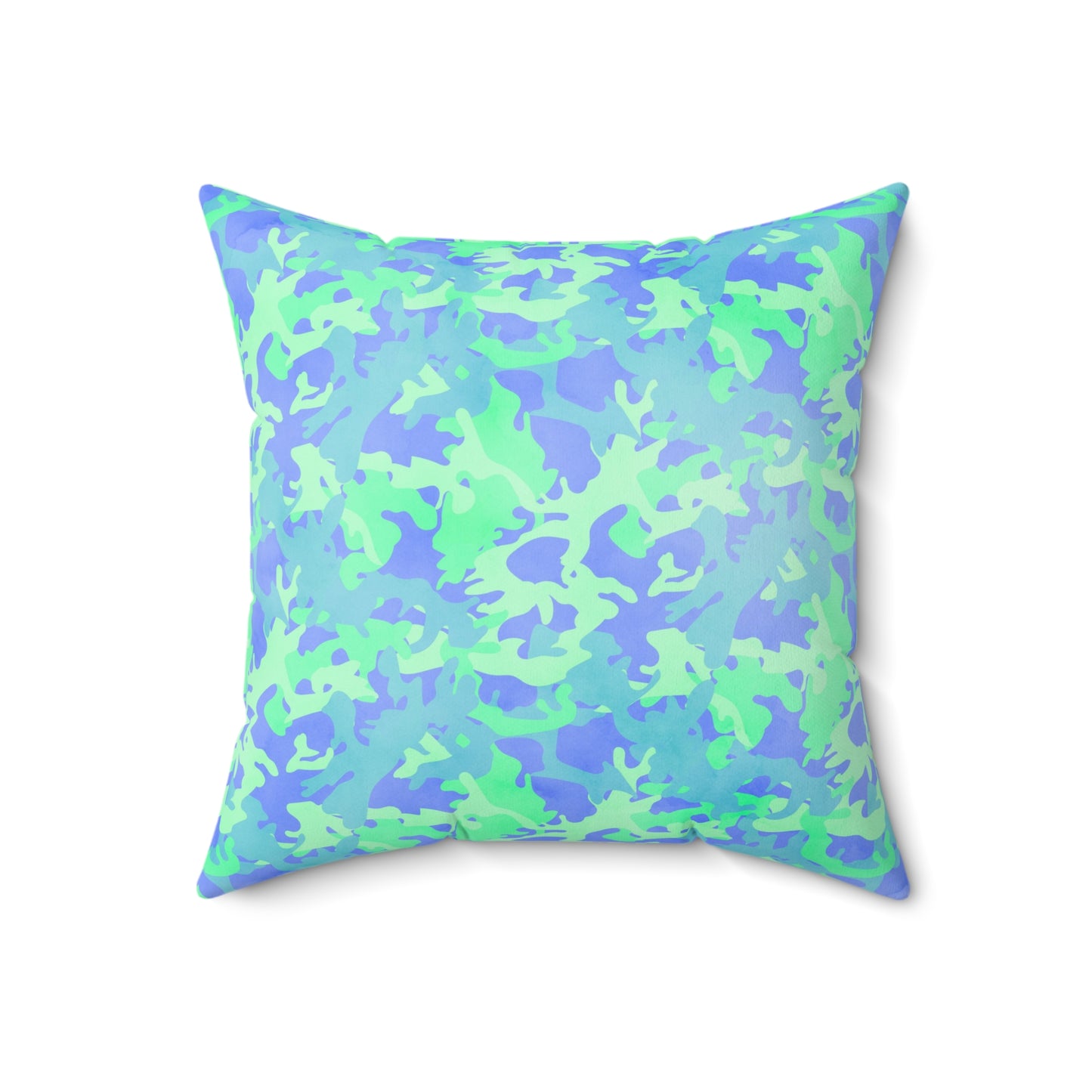 Glacier Grove Camo Throw Pillow