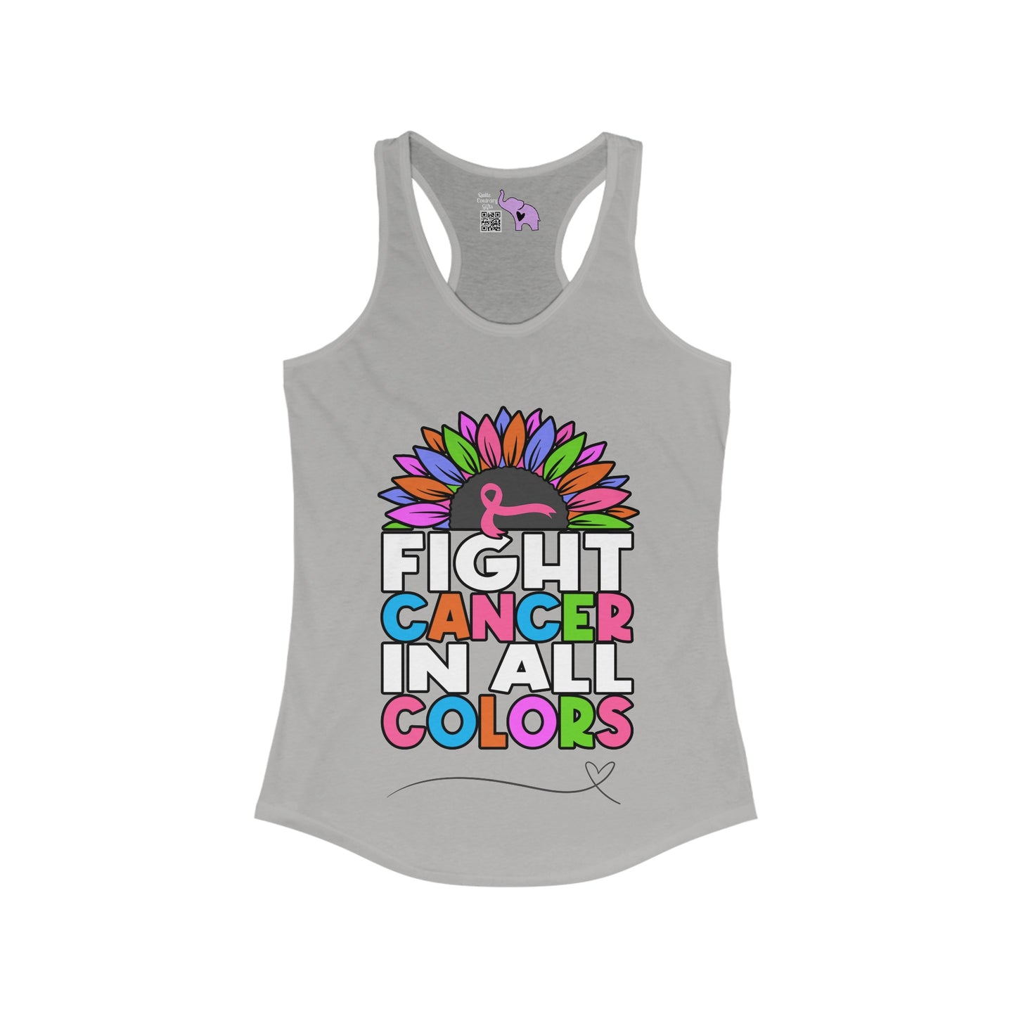 Fight Cancer In All Colors 26 Women's Ideal Racerback Tank