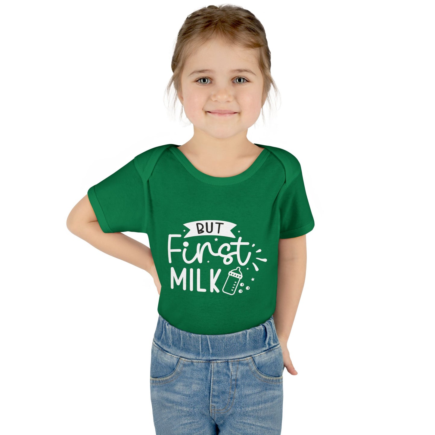 But First Milk Infant Baby Rib Bodysuit