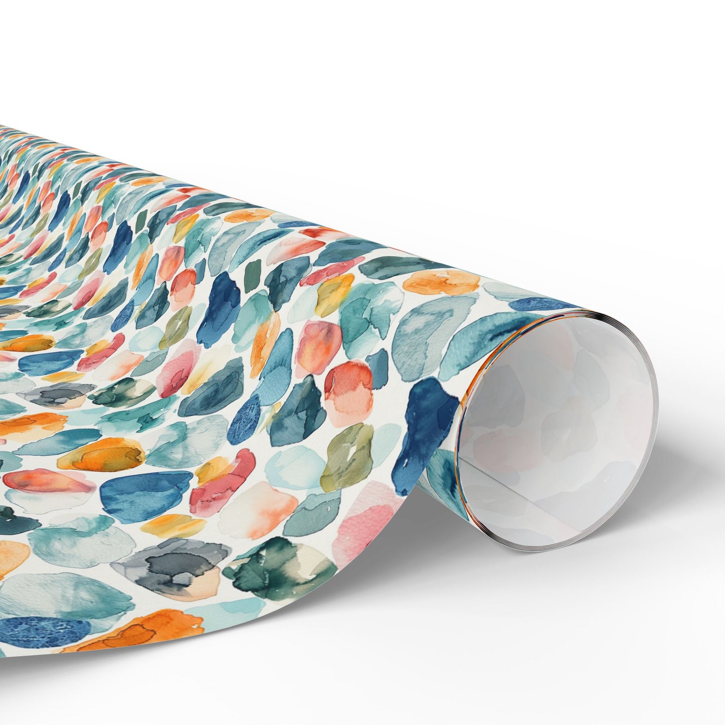 Watercolor Pebble Terrazzo  Wrapping Paper