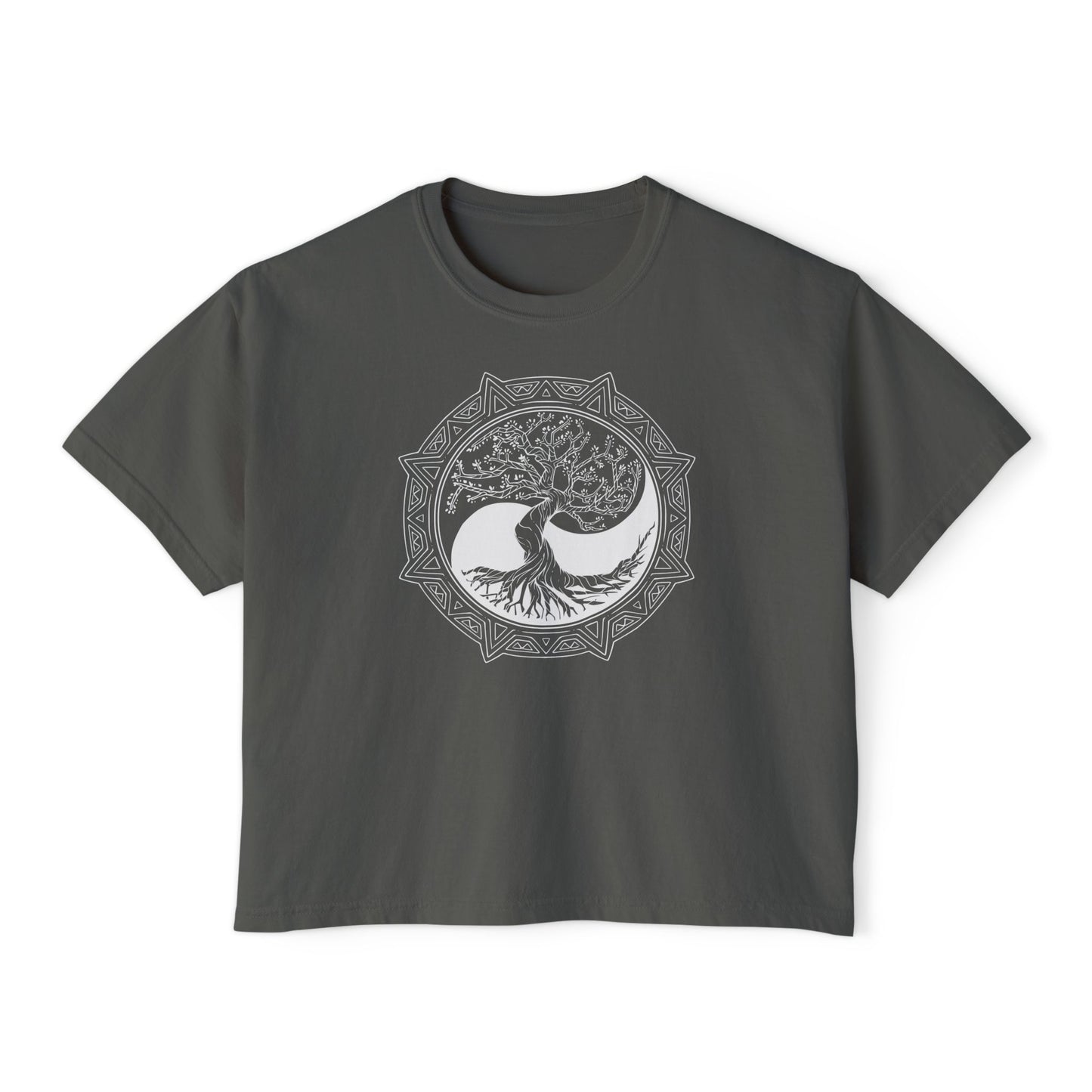 Tree of Life Yin Yang 6 Women's Boxy Tee