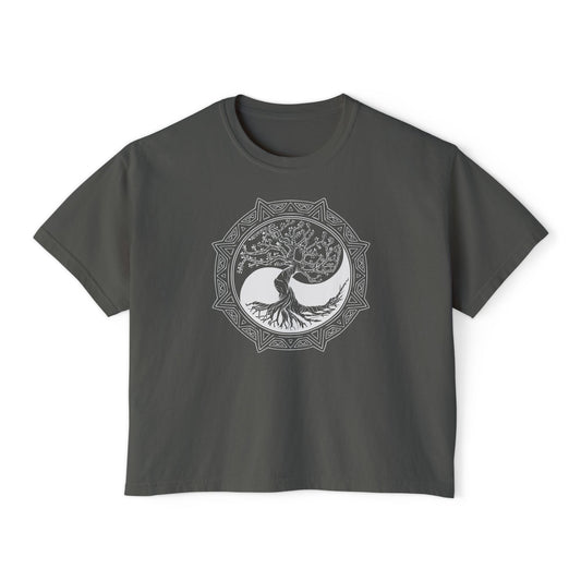Tree of Life Yin Yang 6 Women's Boxy Tee