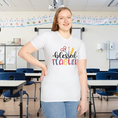 Blessed Teacher Adult T-shirt