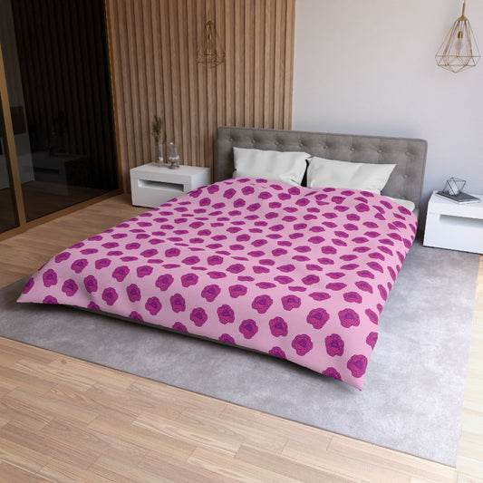 Rosy Dream Peonies Duvet Bedding Set