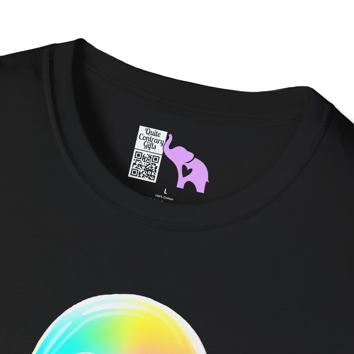 Neon Ghostly Boo Adult T-shirt