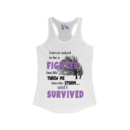 I Never Asked to be a Fighter Women's Ideal Racerback Tank