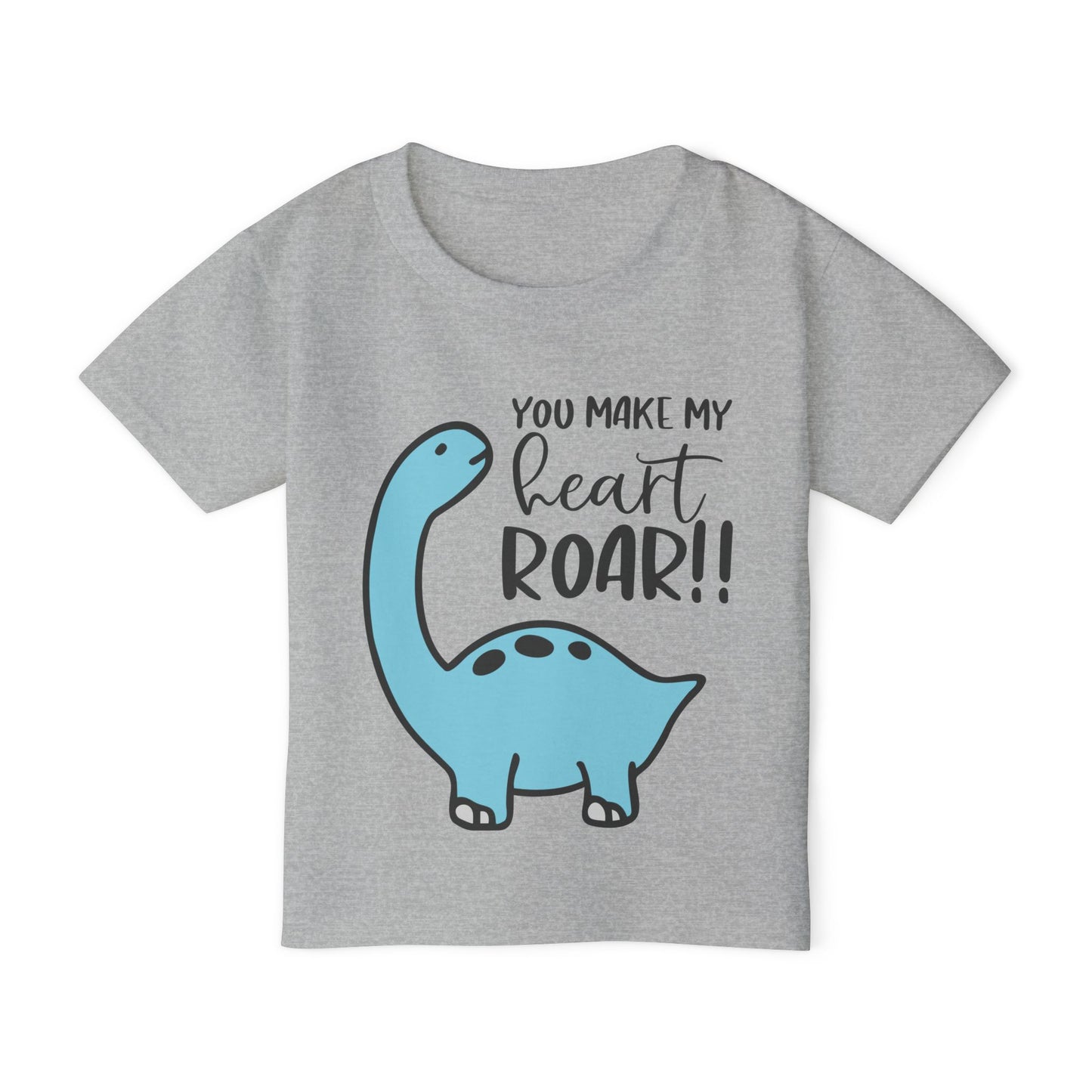You Make My Heart Roar (Dinosaur) Heavy Cotton™ Toddler T-shirt