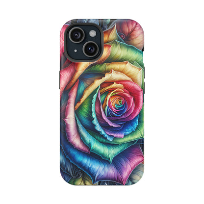 Colorful Rose MagSafe® Compatible Tough Case for iPhone