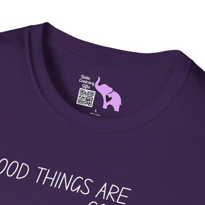 Good Things Are Coming Choose To Be Happy Adult T-shirt