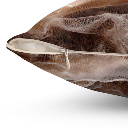 Dawnveil Sheer & Lace Throw Pillow