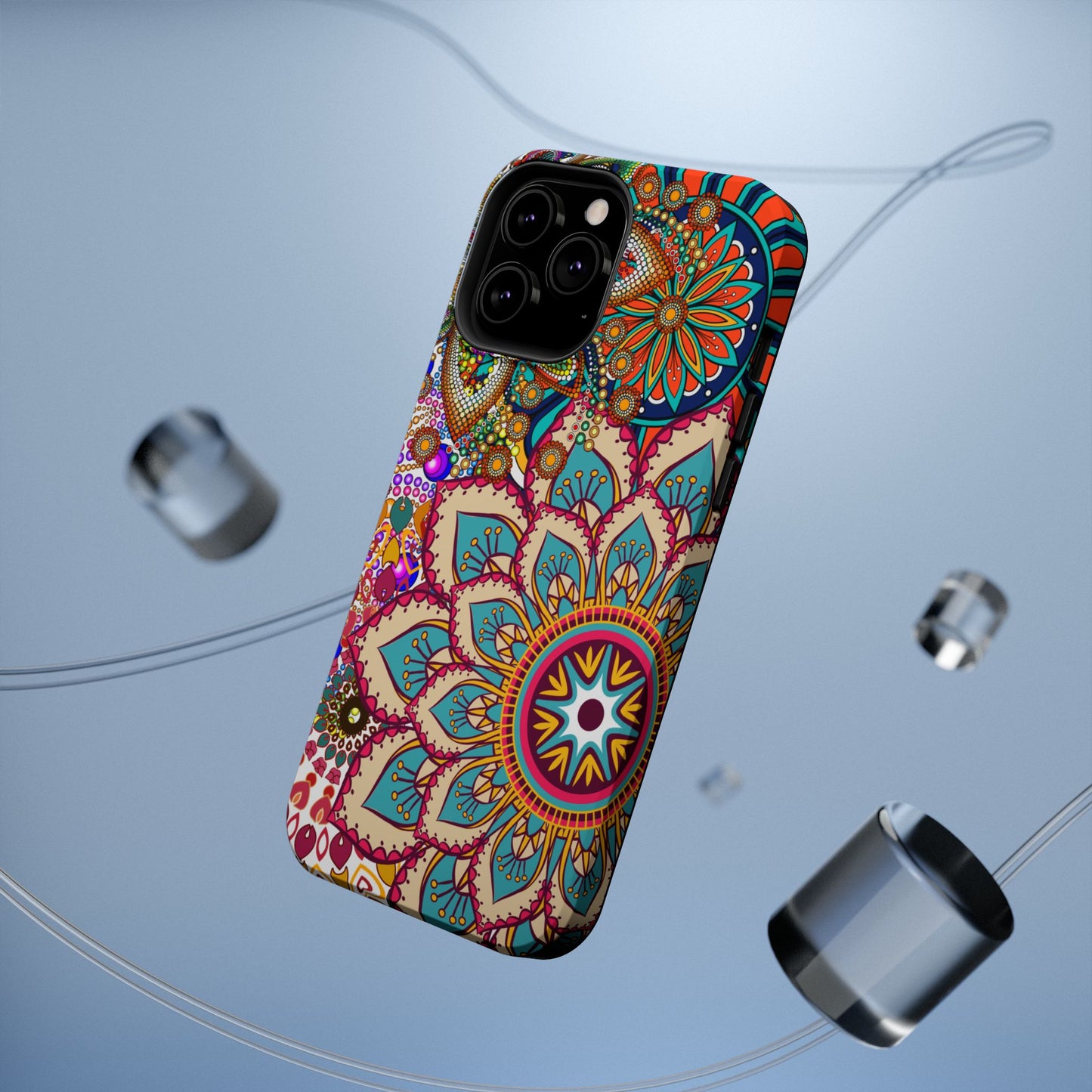 Colorful Mandala MagSafe® Compatible Tough Case for iPhone