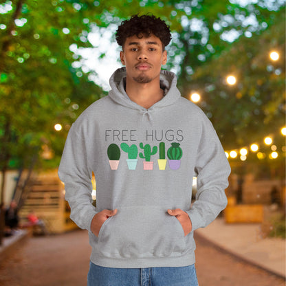 Free Hugs (Cactus) Heavy Blend™ Hooded Sweatshirt