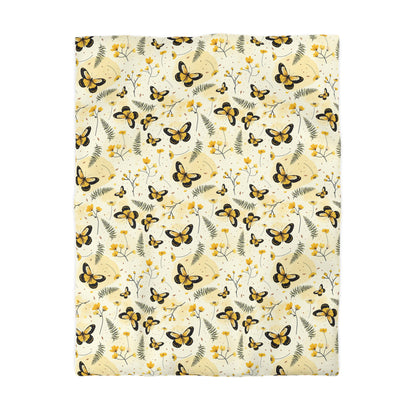 Sunlit Butterfly Bloom Duvet Bedding Set