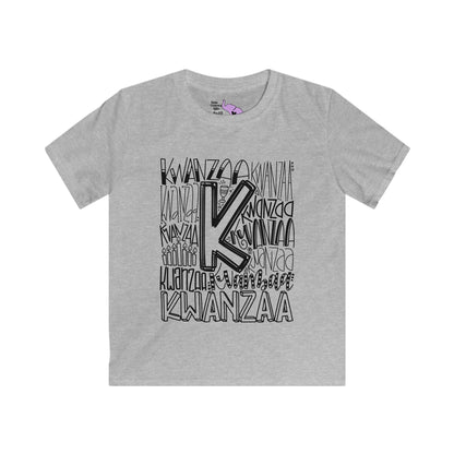 Kwanzaa Wordcloud Youth Softstyle Tee