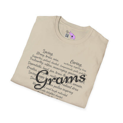 Grams Descriptive Words Adult T-shirt