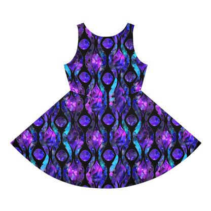 Purple Stained Glass Sleeveless Sundress