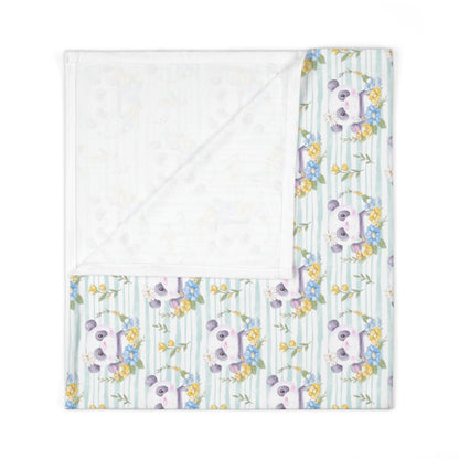 Pandas in Bloom Baby Swaddle Blanket