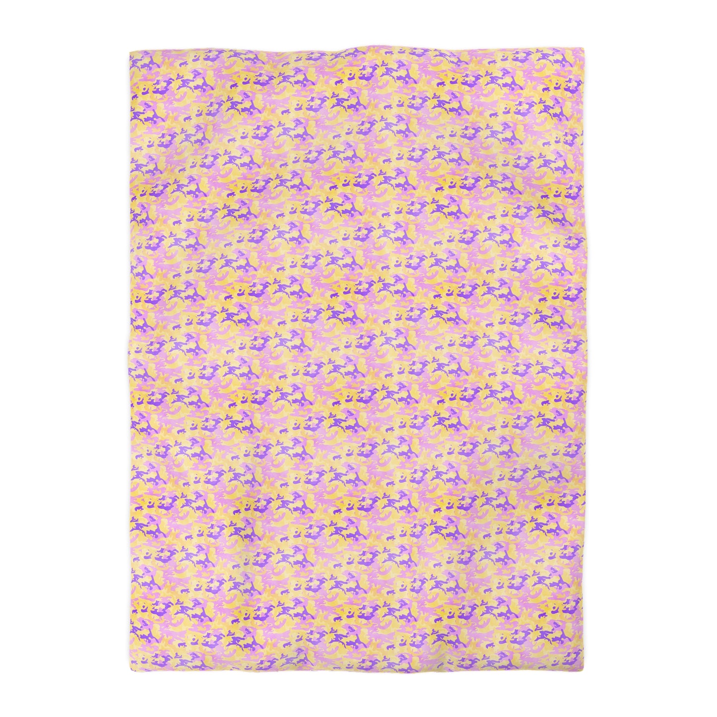 Peach Sorbet Camo Duvet Bedding Set