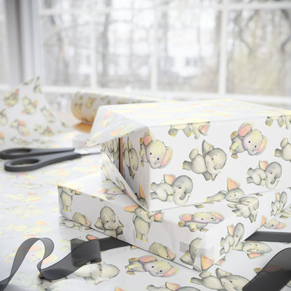 Dancing Elephants Wrapping Paper