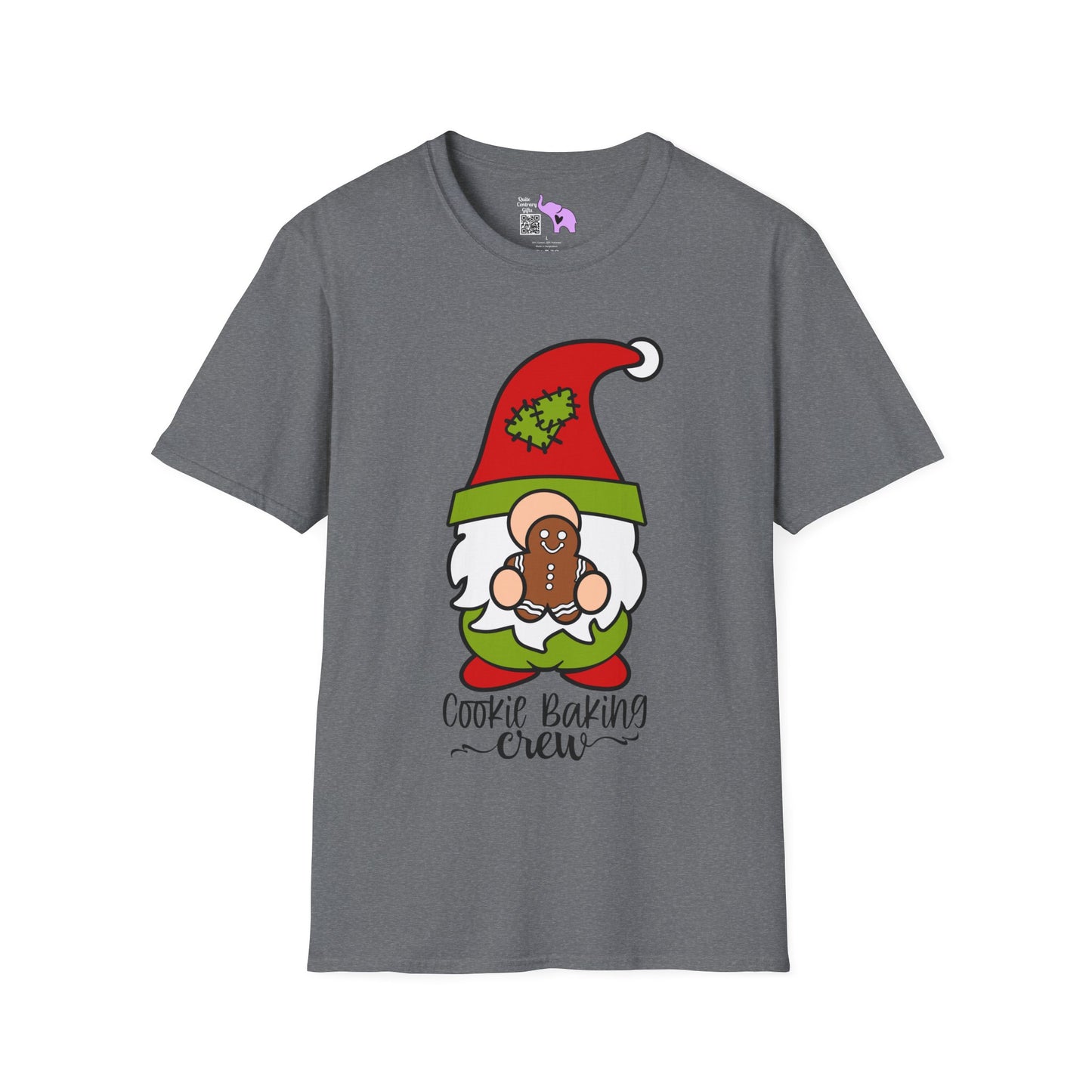 Cookie Baking Crew Gnome Adult T-shirt