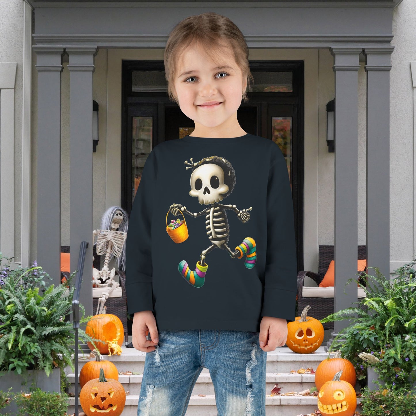 Bonesy Boo Toddler Long Sleeve Tee