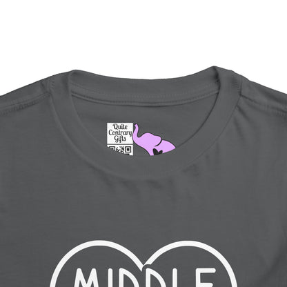 Middle Sister (Heart) Toddler Tee