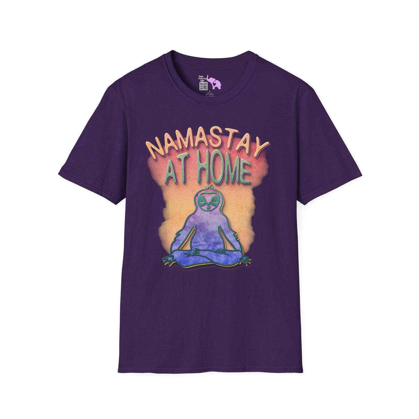Namastay At Home Adult T-shirt