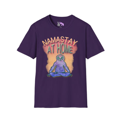 Namastay At Home Adult T-shirt
