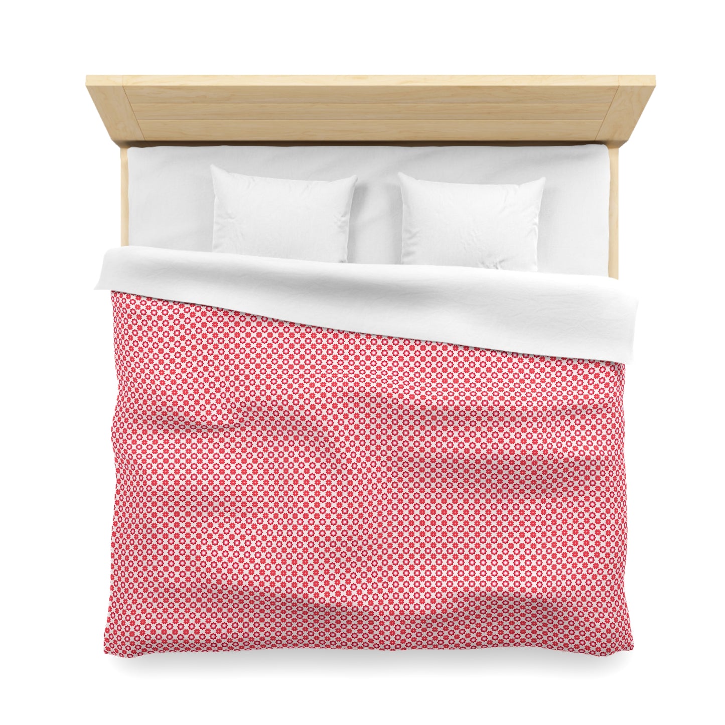 Scarlet Star Garden Microfiber Duvet Cover