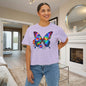 Colorful Butterfly & Flowers Women's Boxy Tee