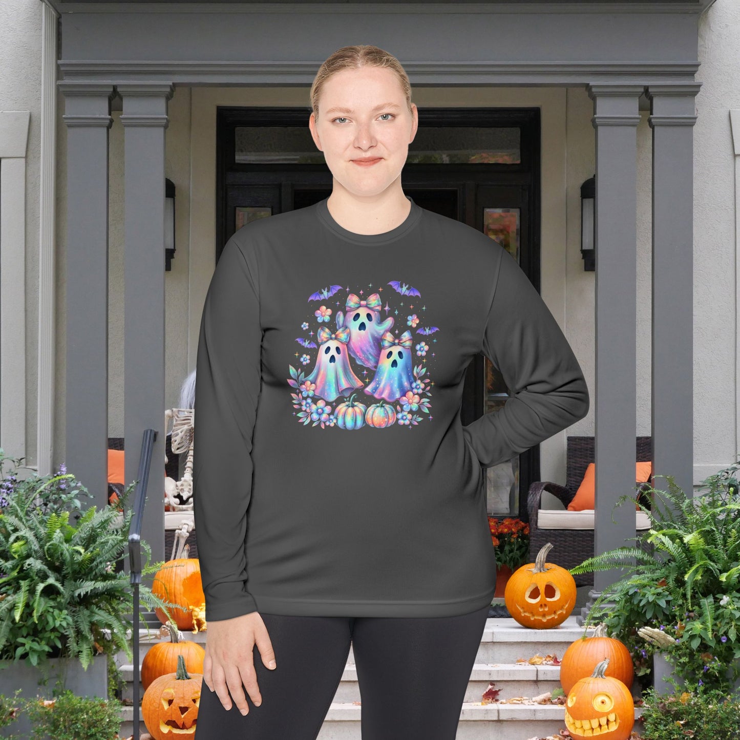 Haunted in Pastels Adult Long Sleeve Tee