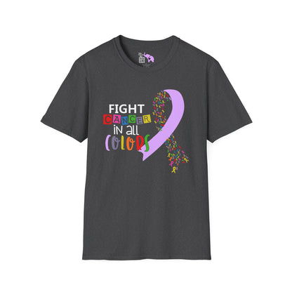 Fight Cancer in All Colors 14 Adult T-shirt