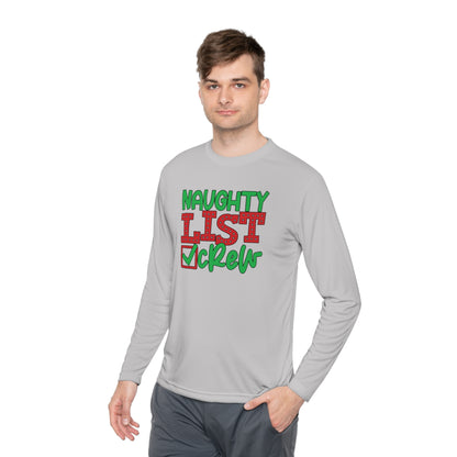 Naughty List Crew Adult Long Sleeve Tee