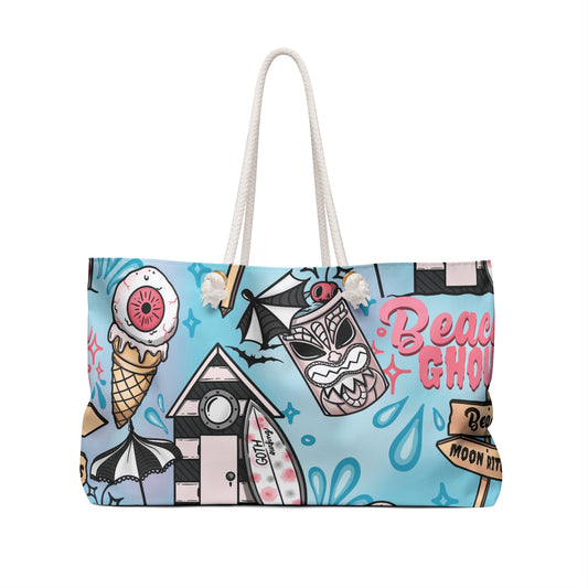 Spooky Beach House (Blue) Weekender Bag